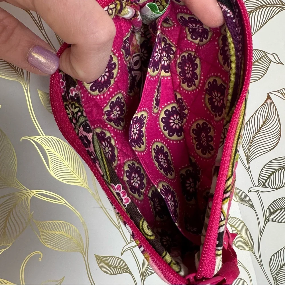 Vera Bradley Pink Floral Women's Wristlet - Picture 3 of 13